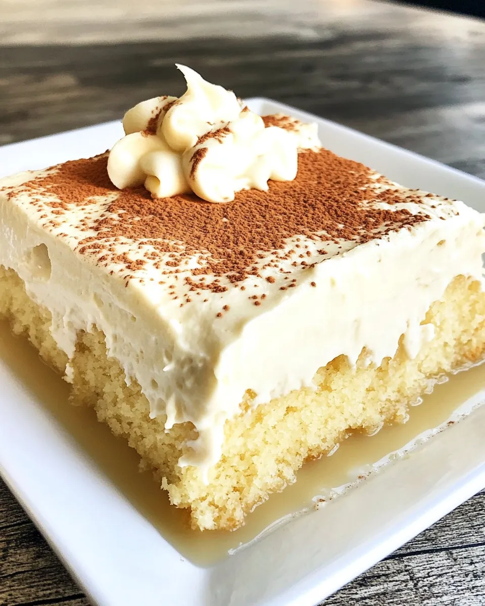 Classic Tres Leches Cake (Cake Mix) recipe photo