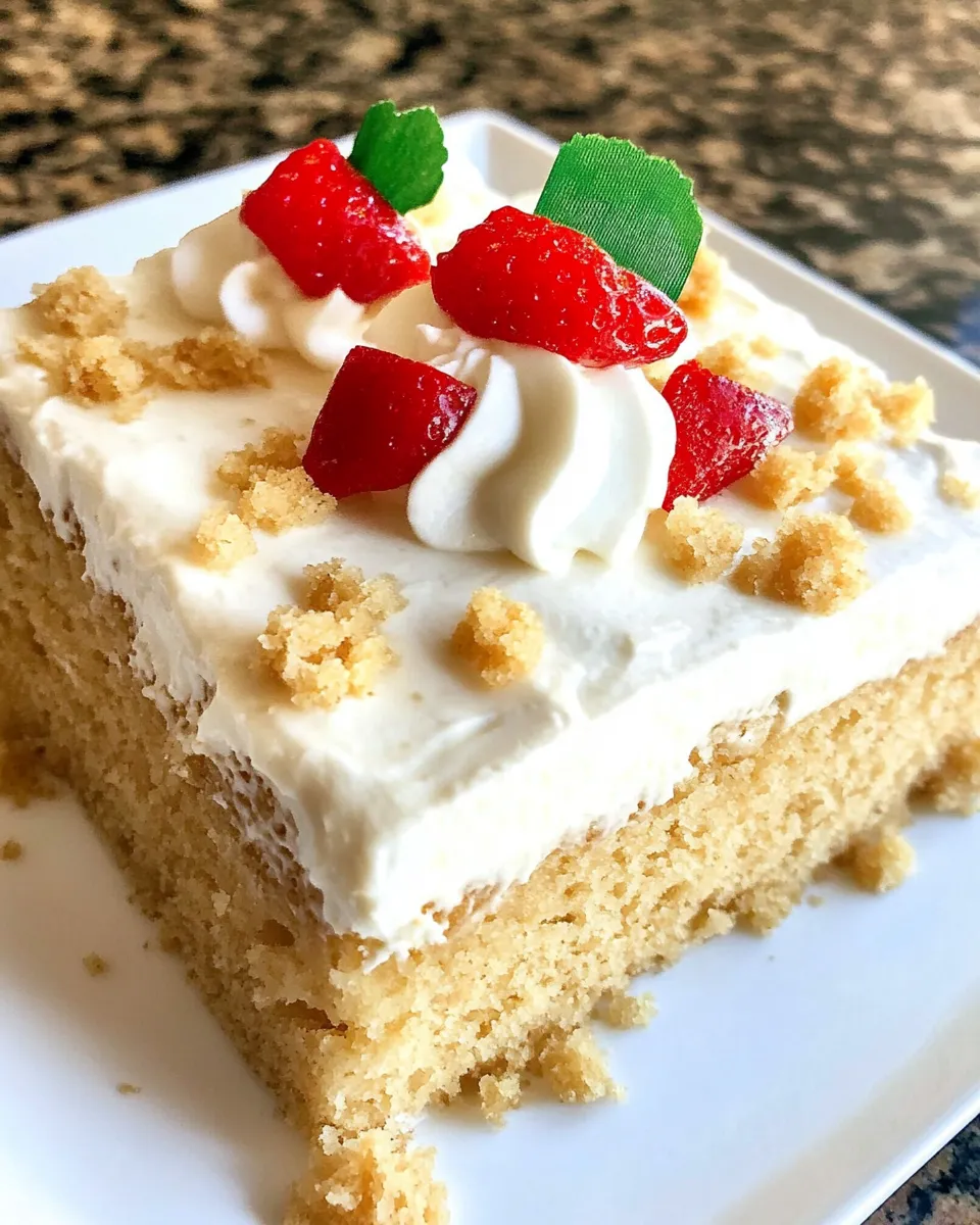 Quick Tres Leches Cake (Cake Mix) shot