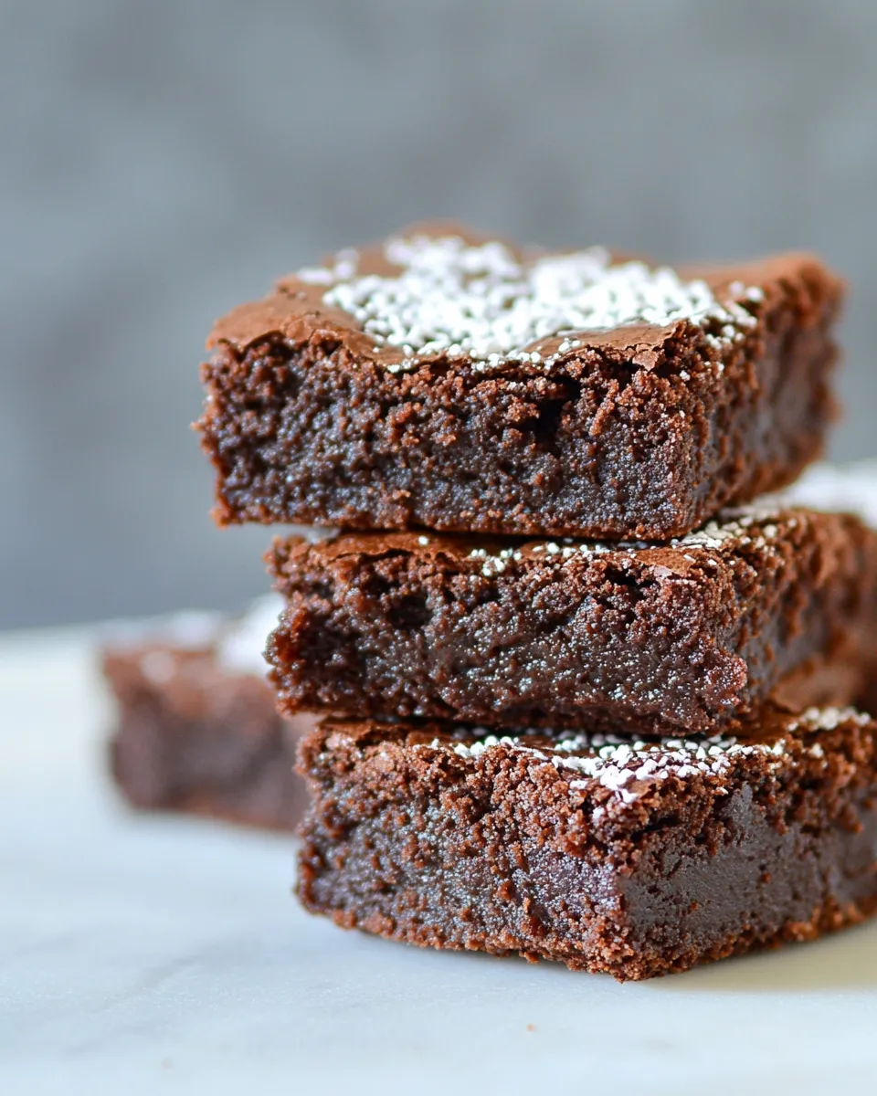 Easy Triple Chocolate Brownies recipe photo
