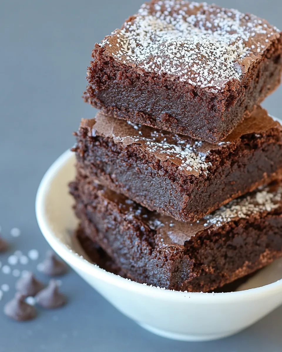 Ultimate Triple Chocolate Brownies shot