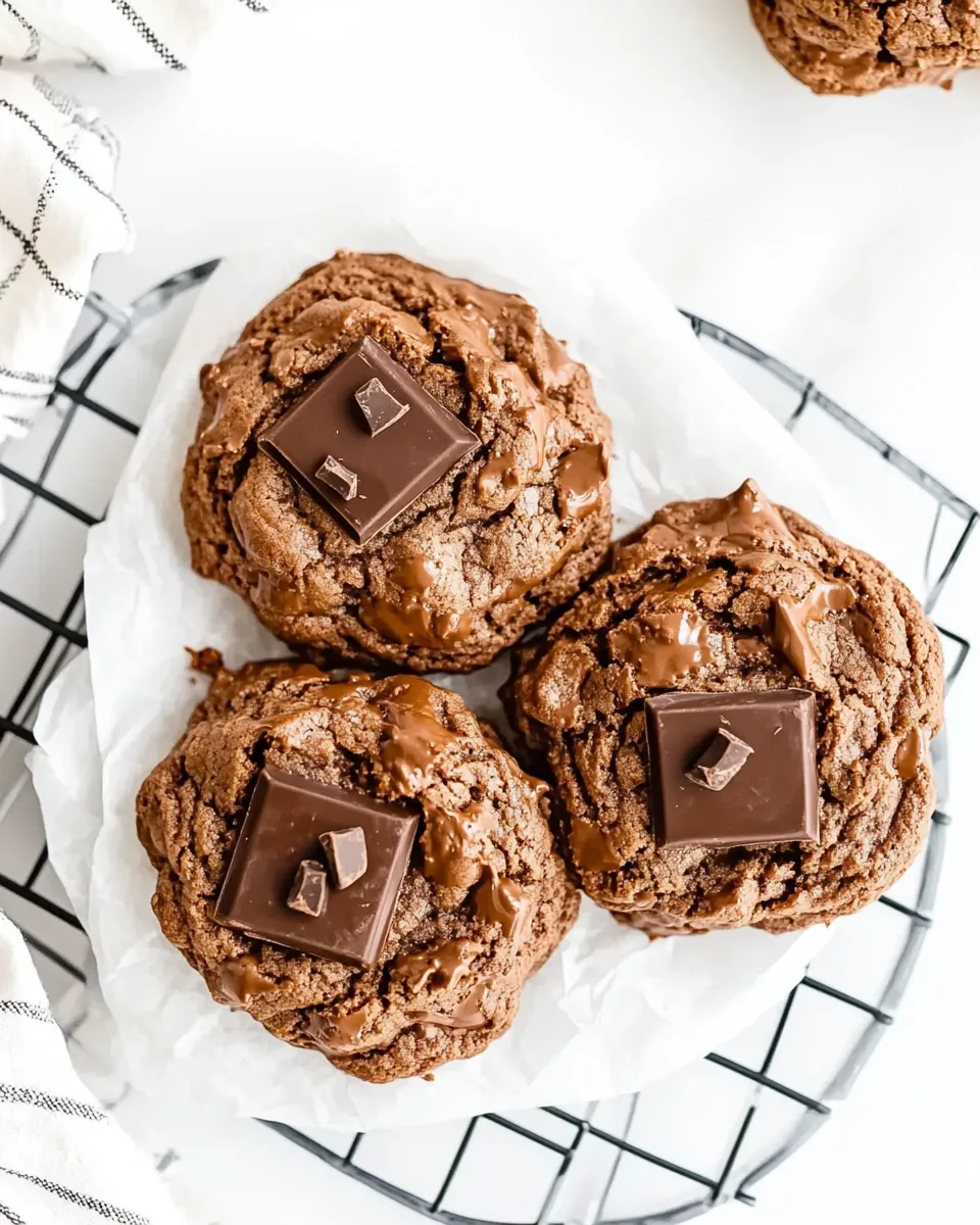 Homemade Triple Chocolate Chunk Cookies photo