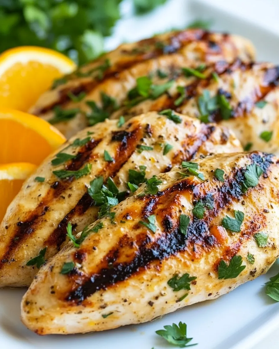 Delicious Triple Citrus Chicken Marinade shot