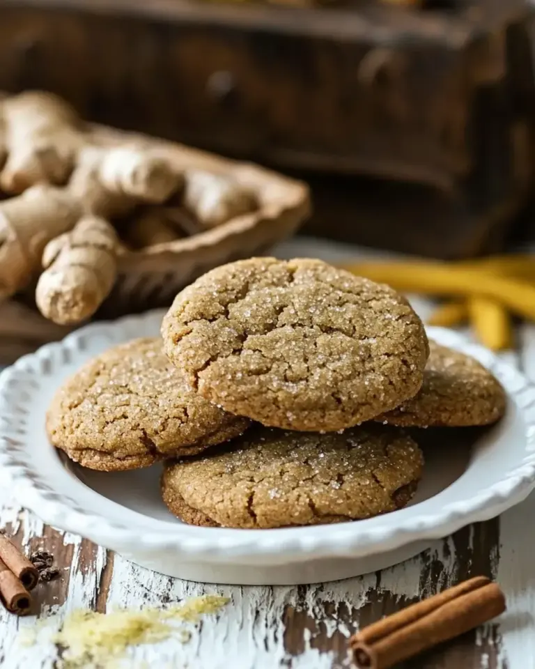 Homemade Triple Ginger Snap Cookies photo