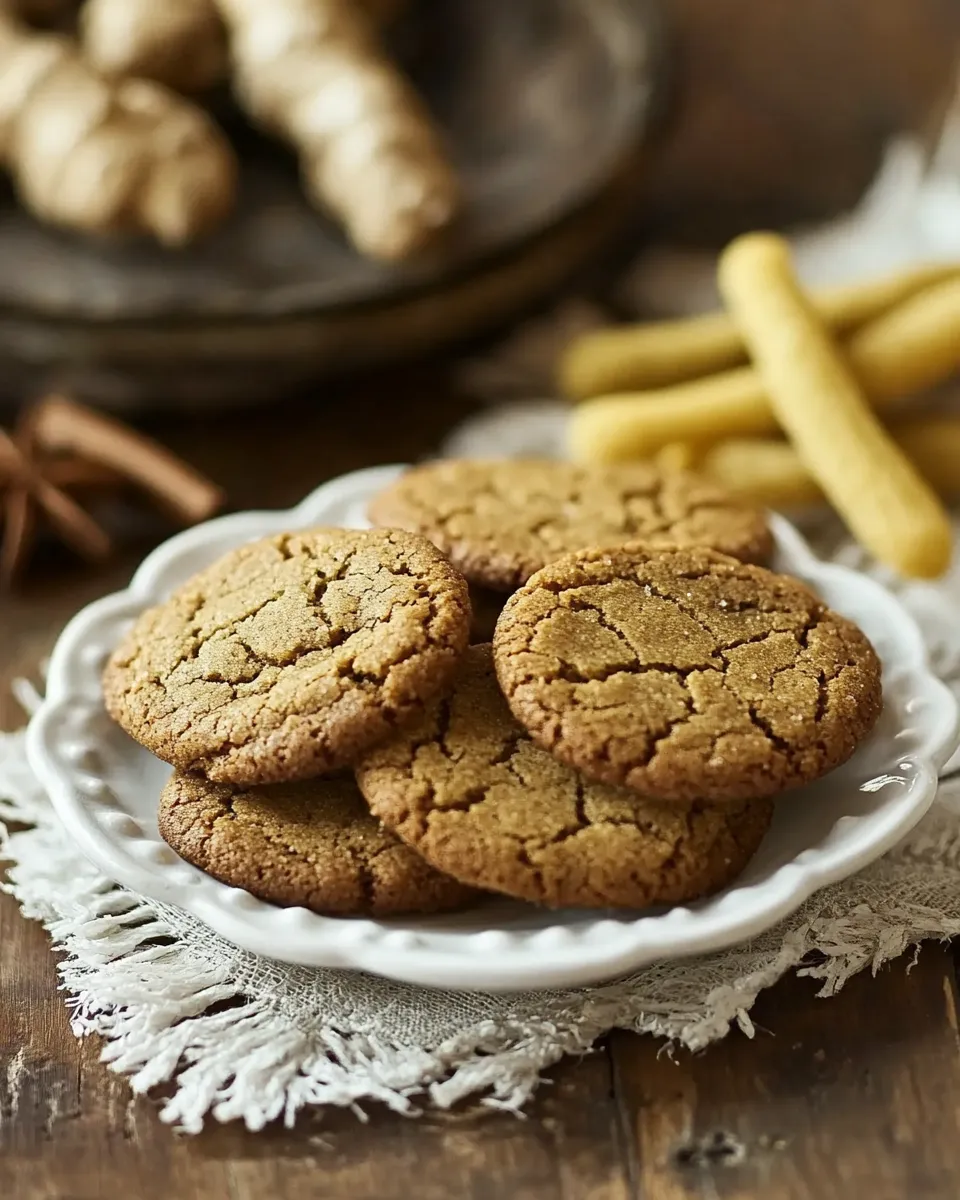 Delicious Triple Ginger Snap Cookies shot