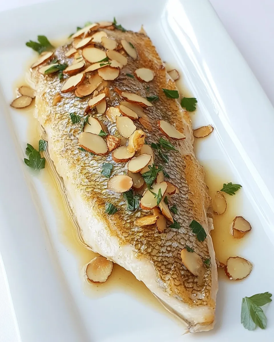 Delicious Trout Almondine shot