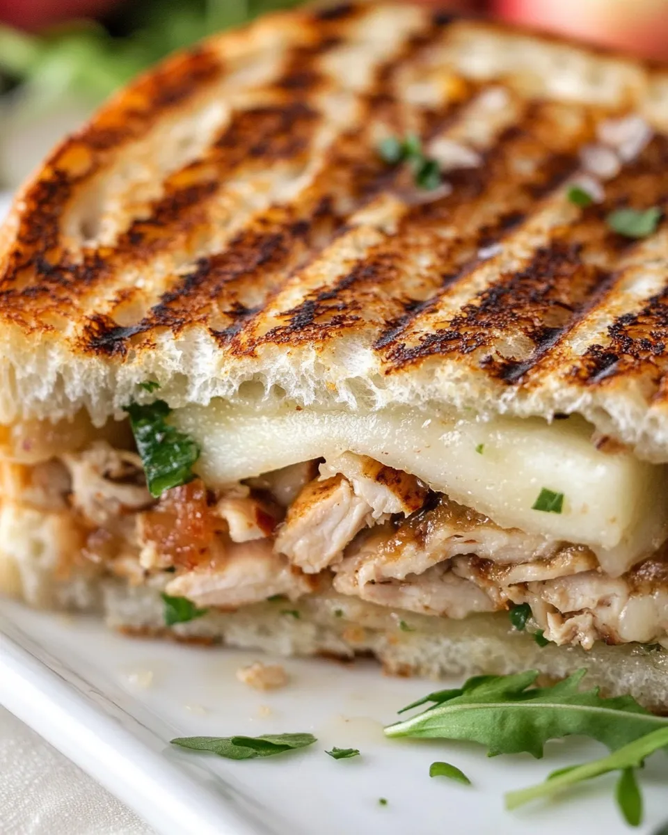 Delicious Turkey Apple Brie Panini image