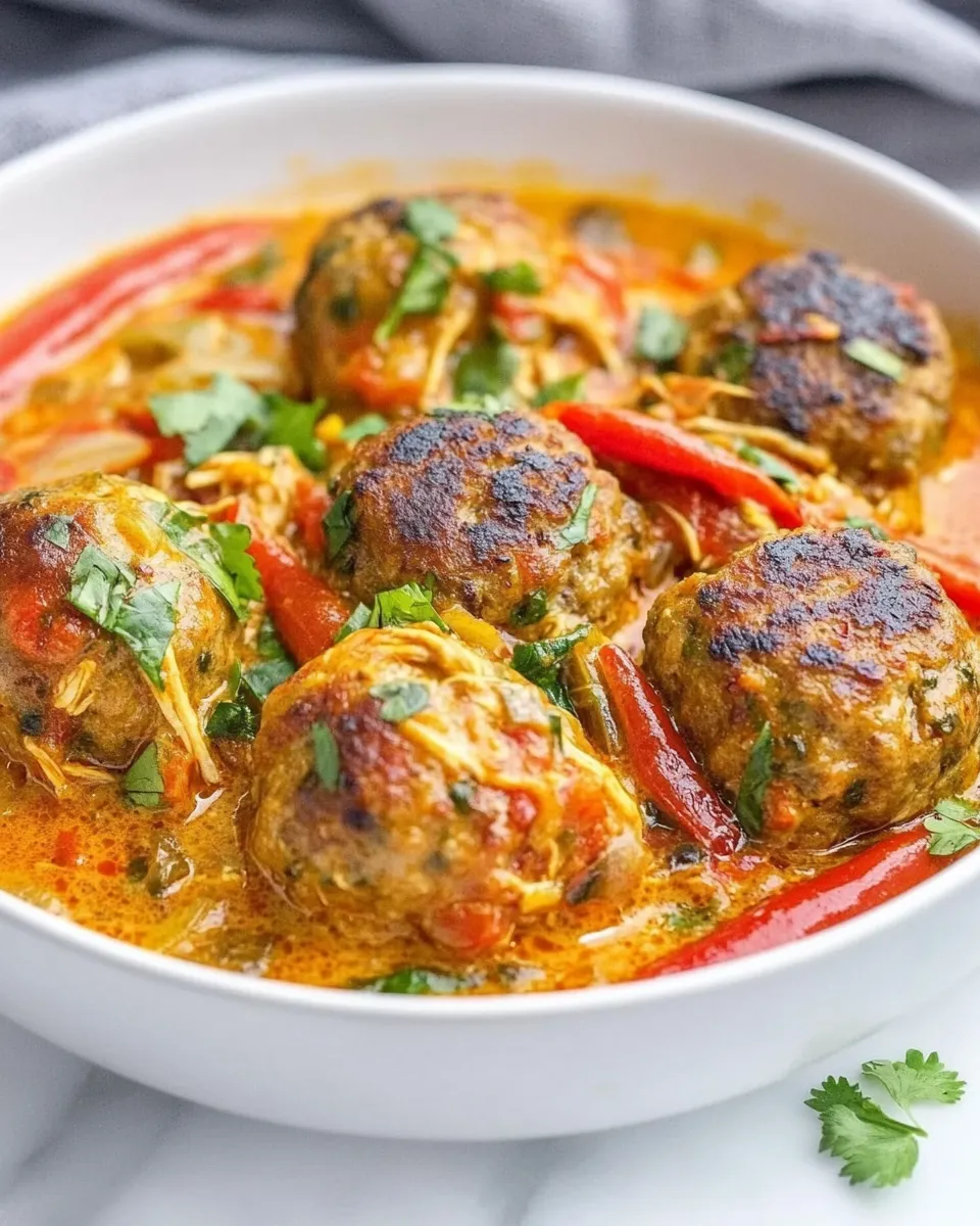 Delicious Turkey Meatball Curry (Paleo, Whole30) image