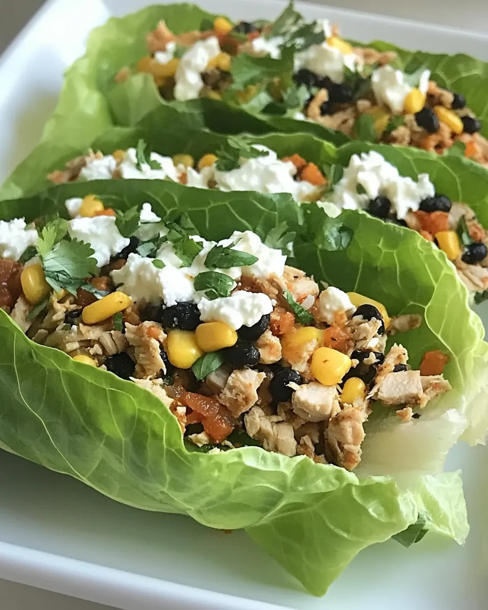 Healthy Turkey Santa Fe Lettuce Wraps image