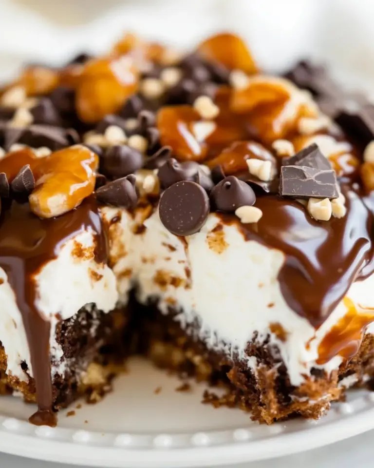 Homemade Turtle Chocolate Poke Cake photo