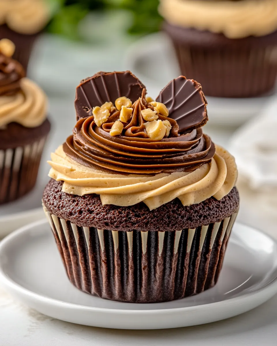 Best Ultimate Chocolate Peanut Butter Cupcakes dish photo