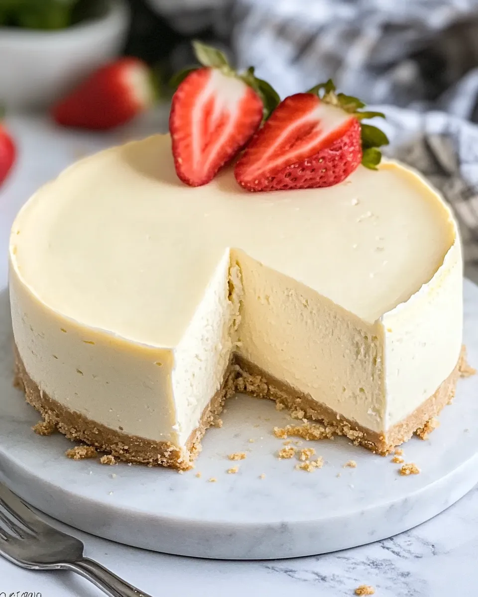 Best Vanilla Bean Instant Pot Cheesecake shot