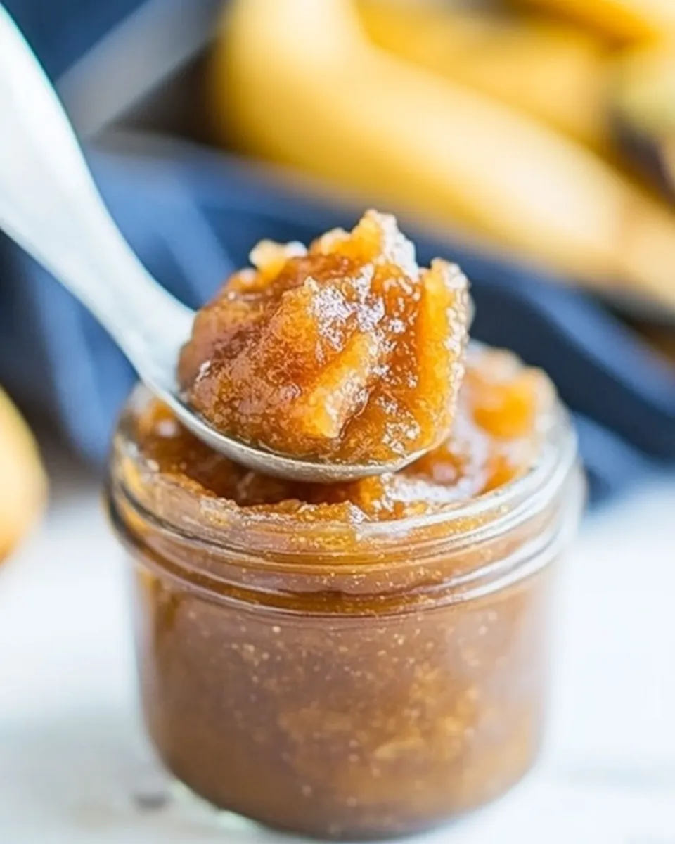 Easy Vanilla Bean and Brown Sugar Caramelized Banana Jam recipe photo