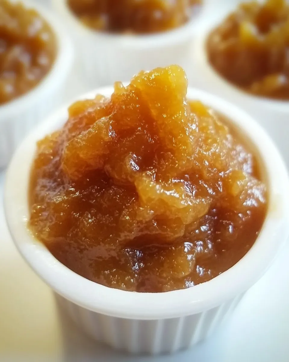 Delicious Vanilla Bean and Brown Sugar Caramelized Banana Jam shot
