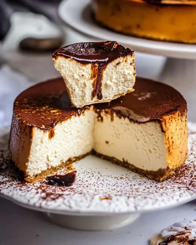 Easy Vanilla Burnt Basque Cheesecake. recipe image