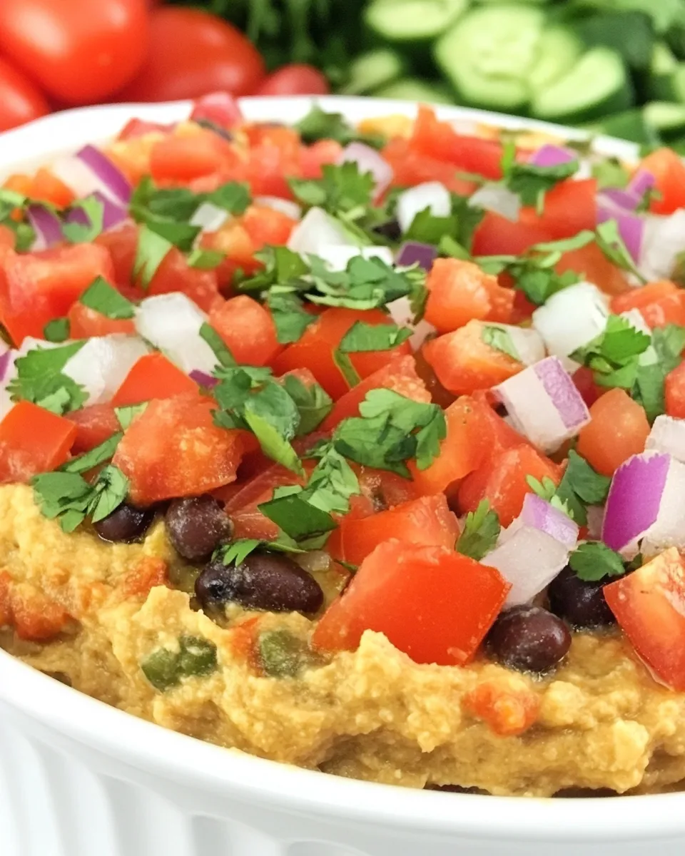 Delicious Vegan Bean Dip shot
