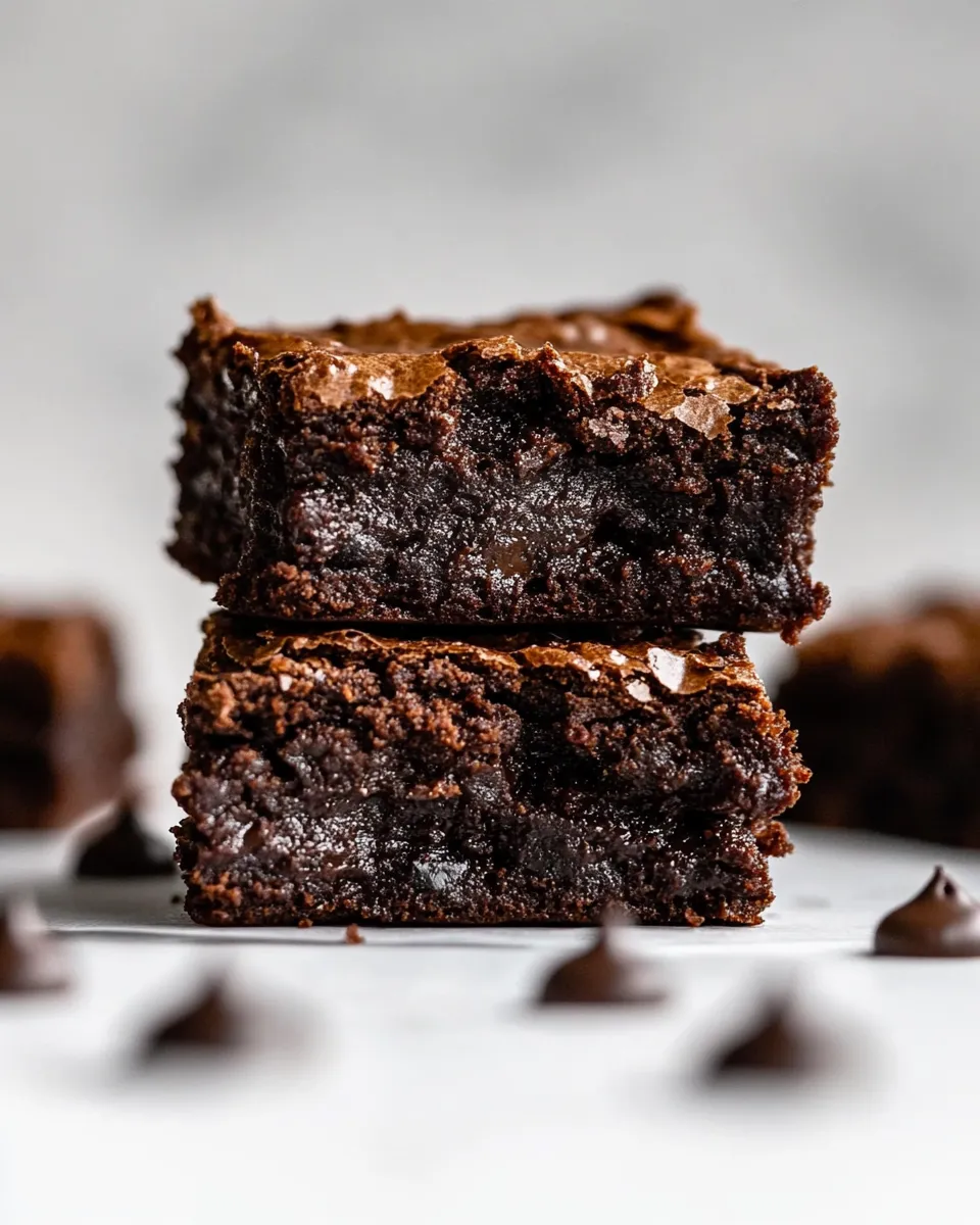 Delicious Vegan Gluten-Free Brownies shot