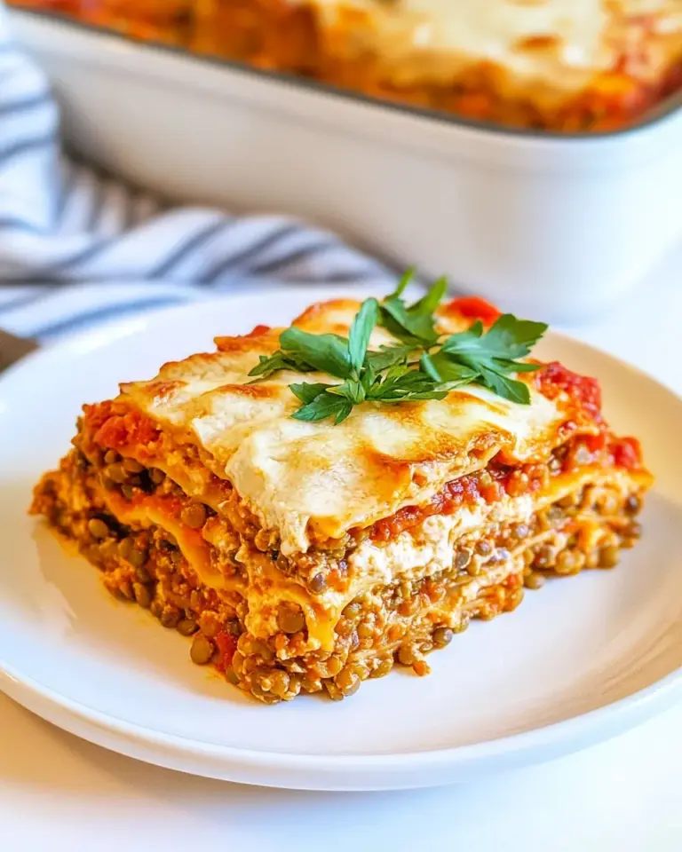 Homemade Vegan Lentil Lasagna photo
