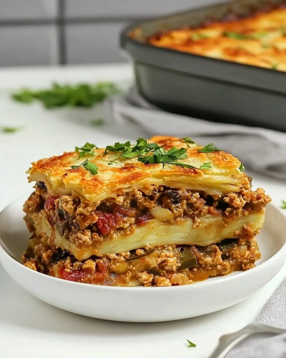 Homemade Vegan Moussaka photo
