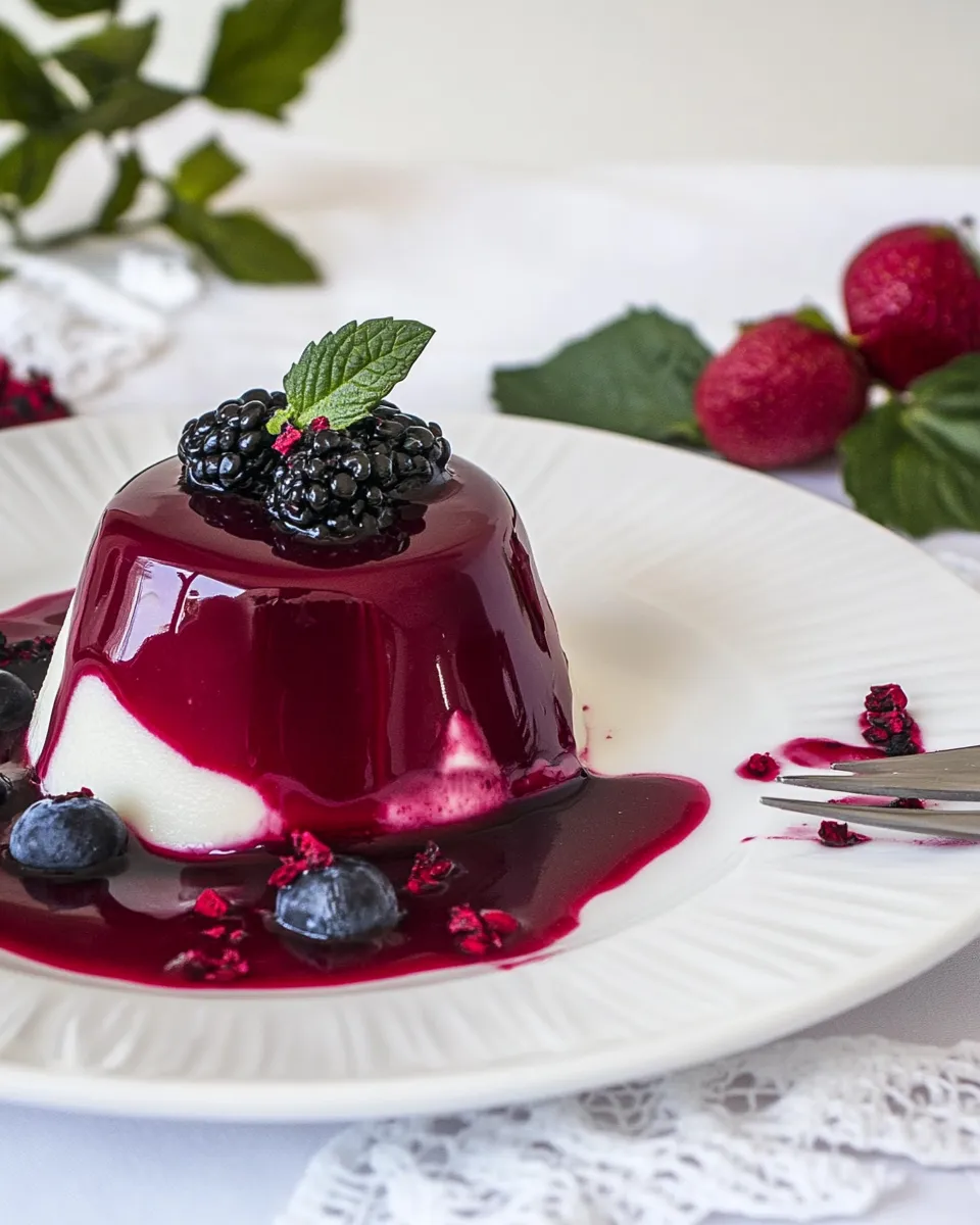 Delicious Vegan Panna Cotta shot