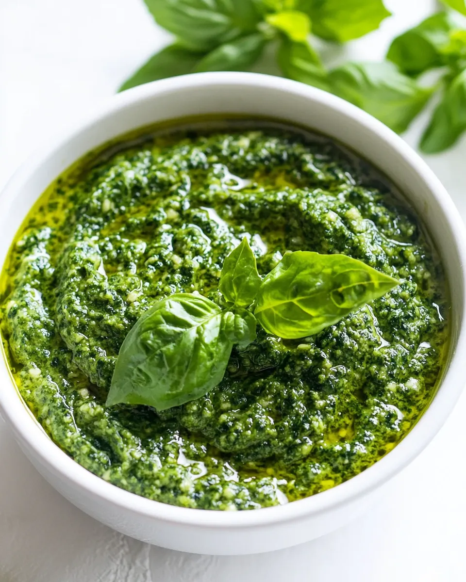 Homemade Vegan Spinach Pesto (Nut-free) photo