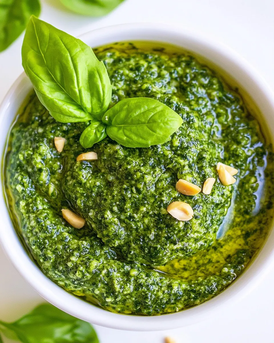 Classic Vegan Spinach Pesto (Nut-free) image