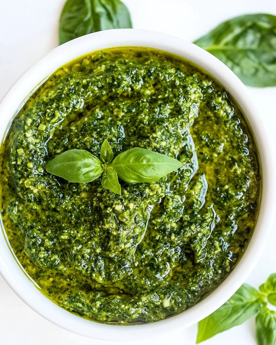 Easy Vegan Spinach Pesto (Nut-free) recipe photo