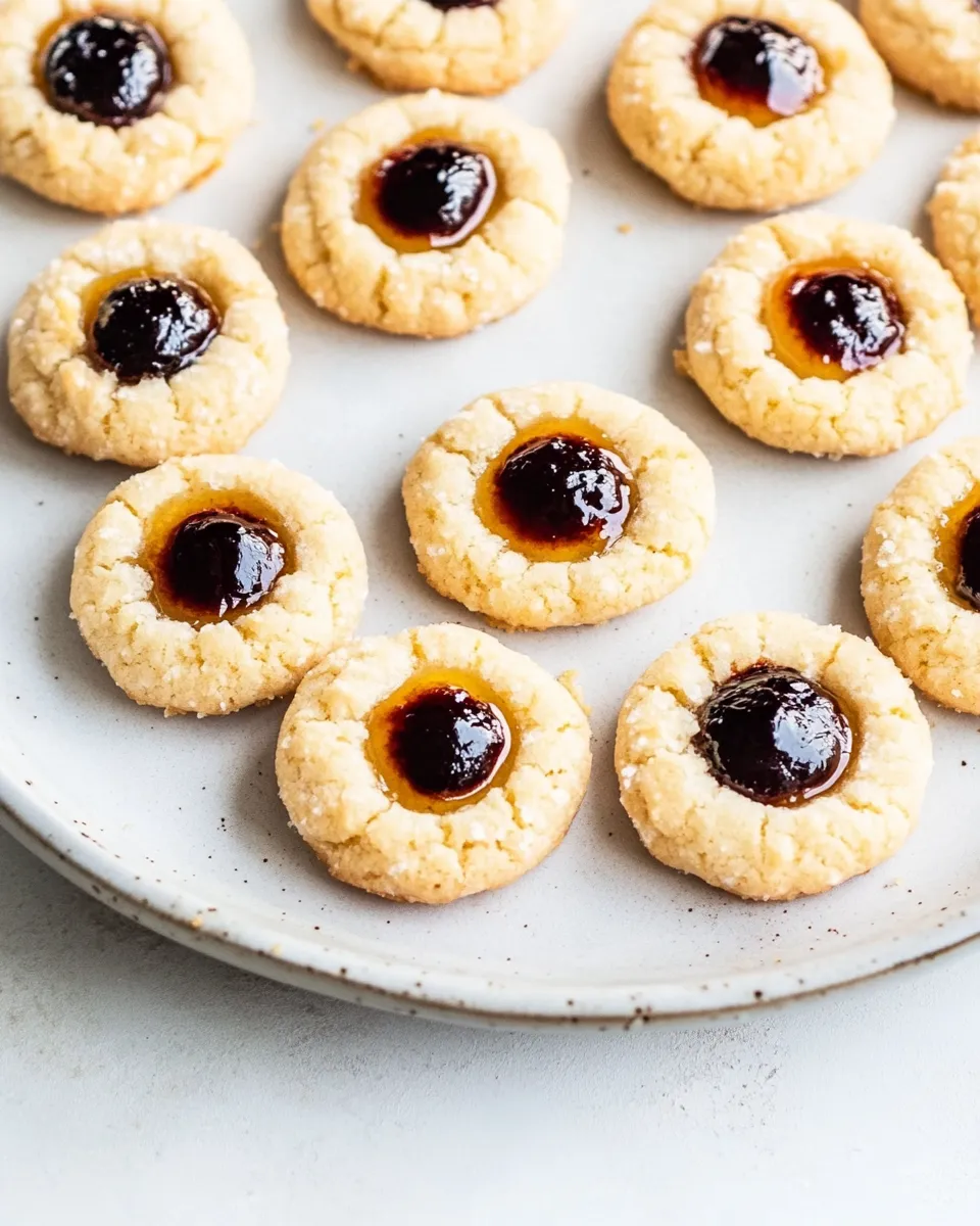 Classic Vegan Thumbprint Cookies image