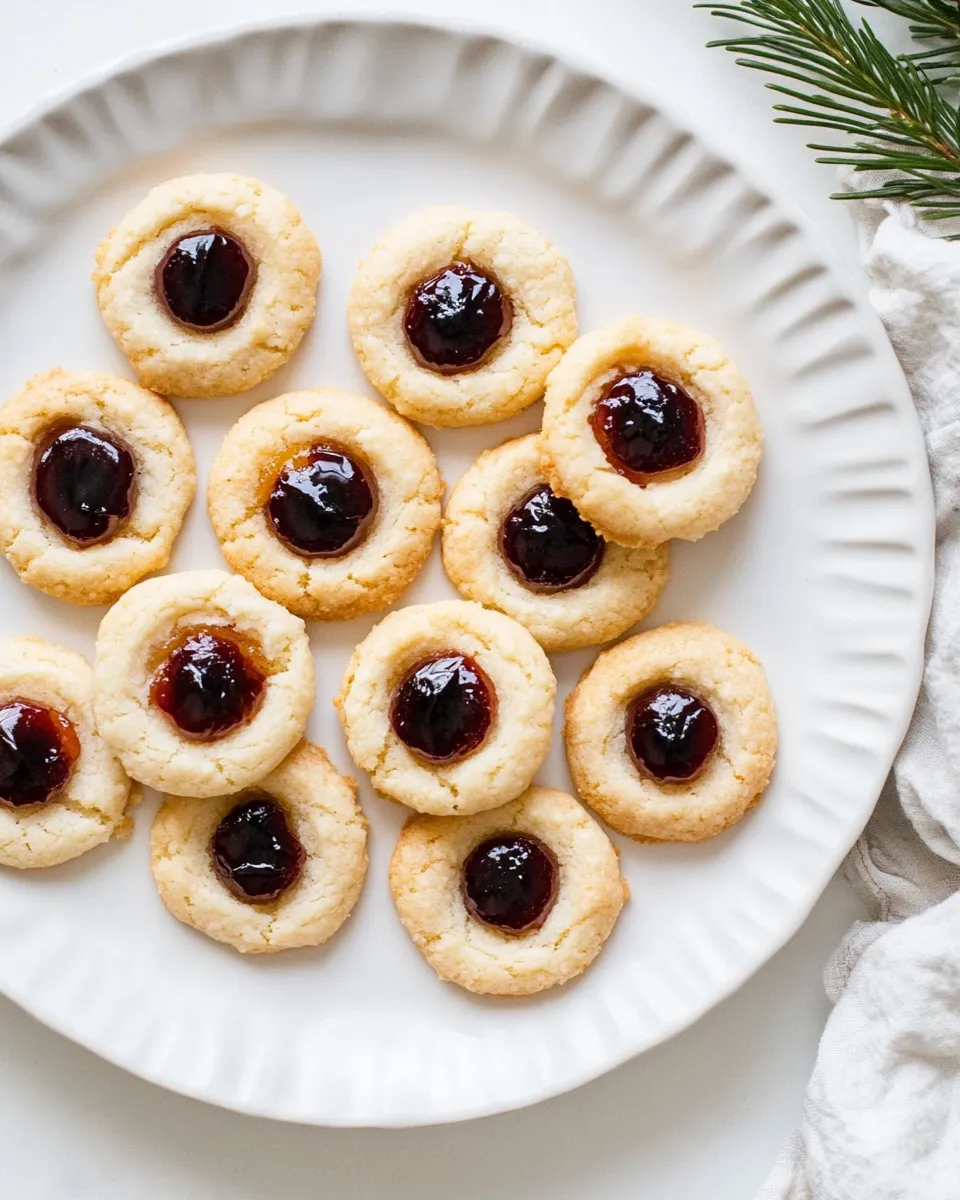 Easy Vegan Thumbprint Cookies recipe photo