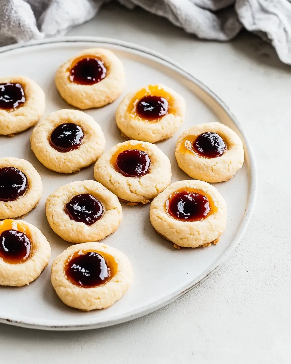 Delicious Vegan Thumbprint Cookies shot