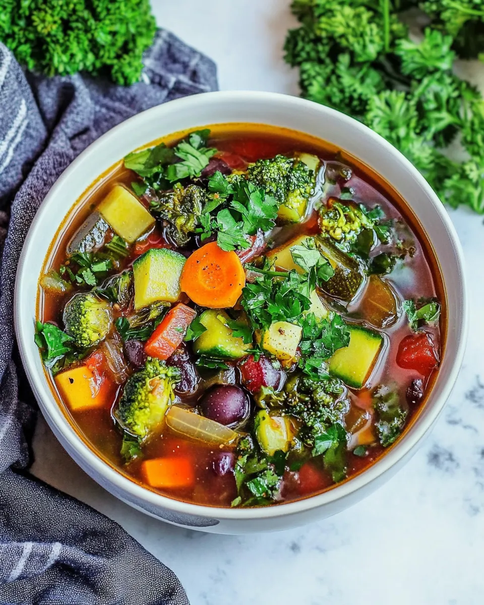 Homemade Vegetable Detox Soup photo