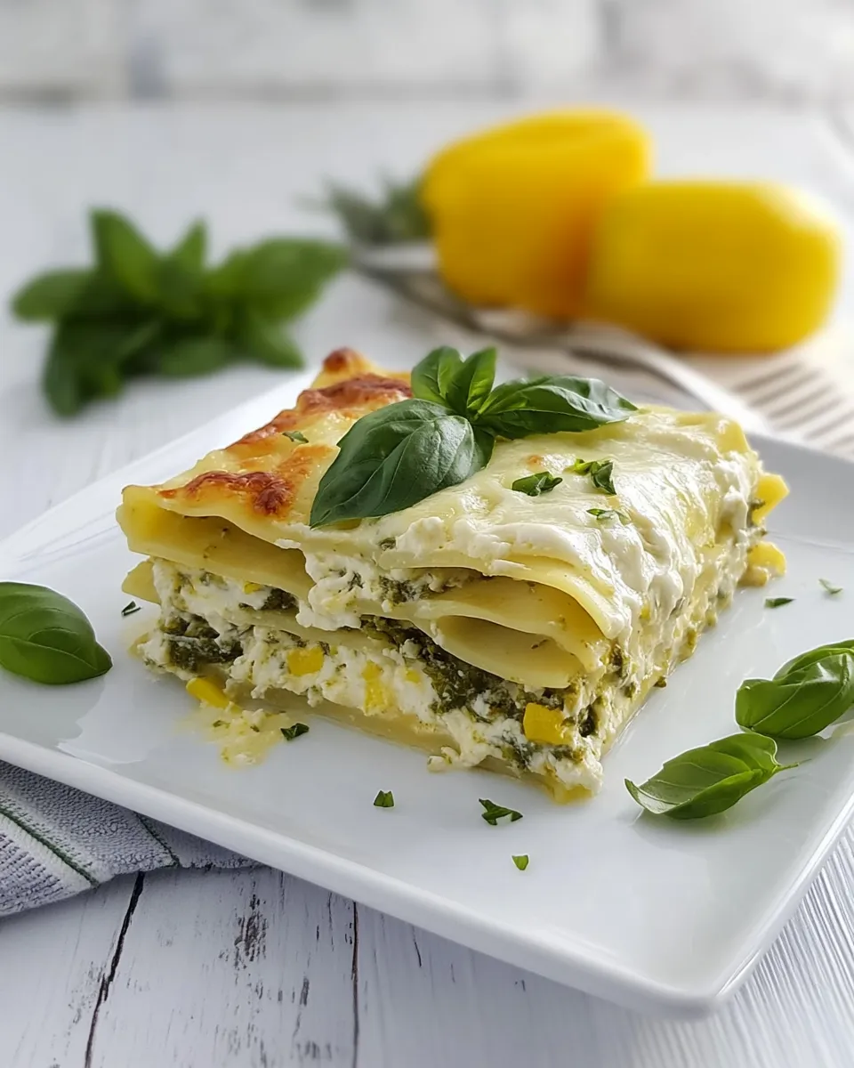 Easy Vegetarian Lasagna with No-Cook White Sauce recipe photo