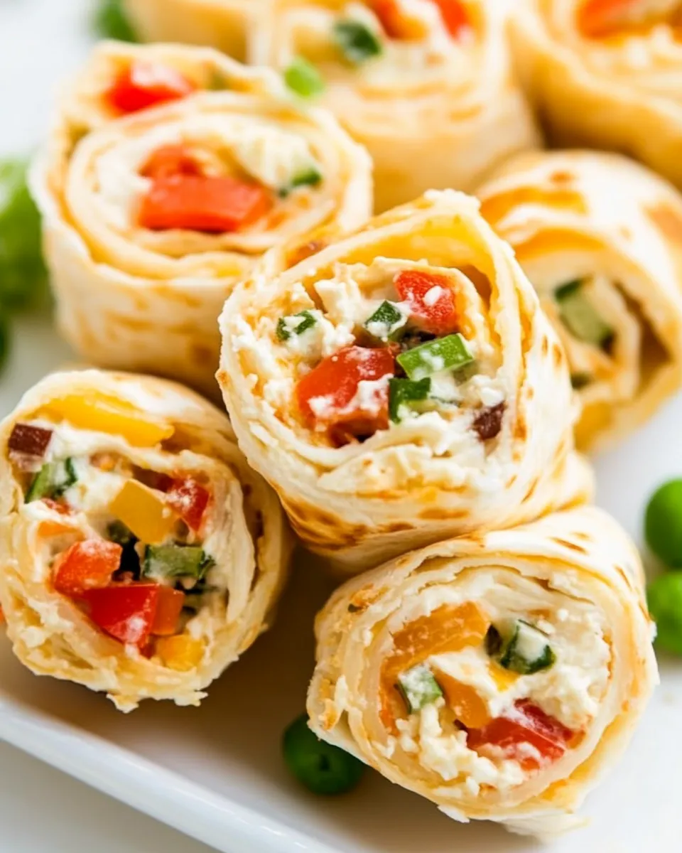 Delicious Vegetarian Mexican Pinwheels shot