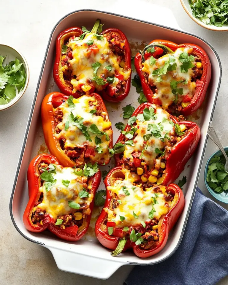 Homemade Vegetarian Stuffed Peppers photo