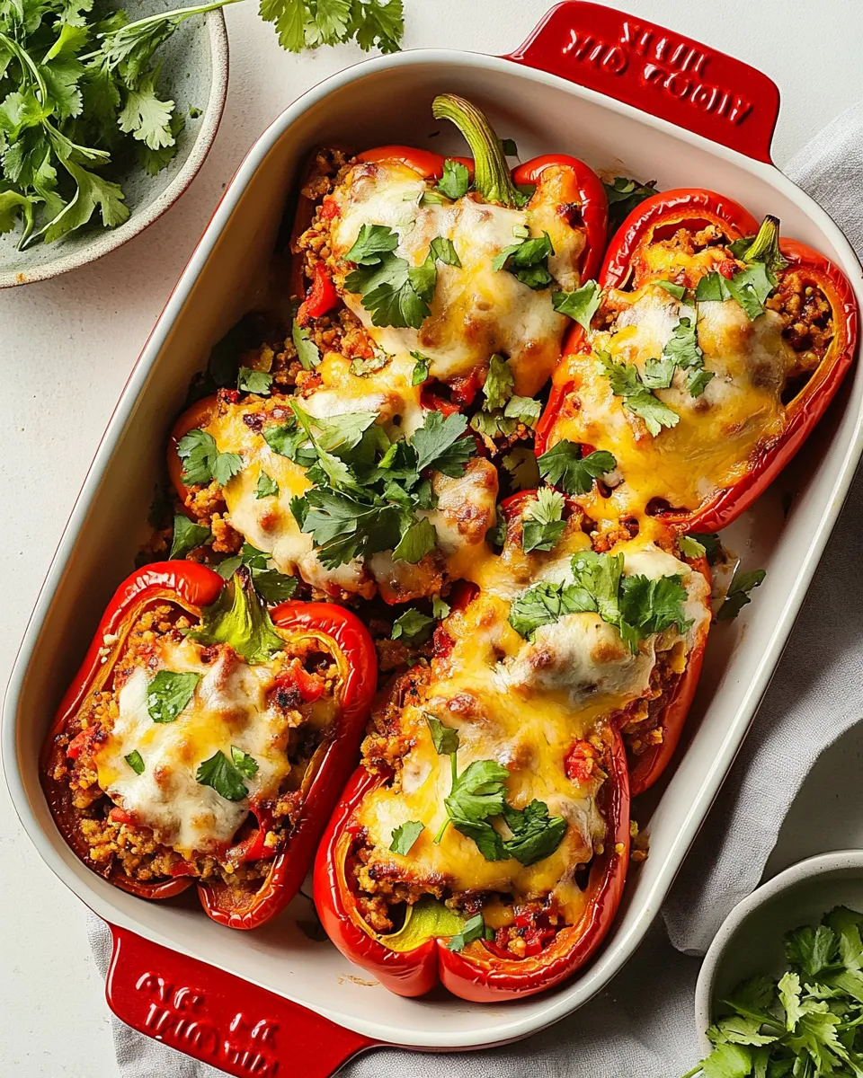 Classic Vegetarian Stuffed Peppers image