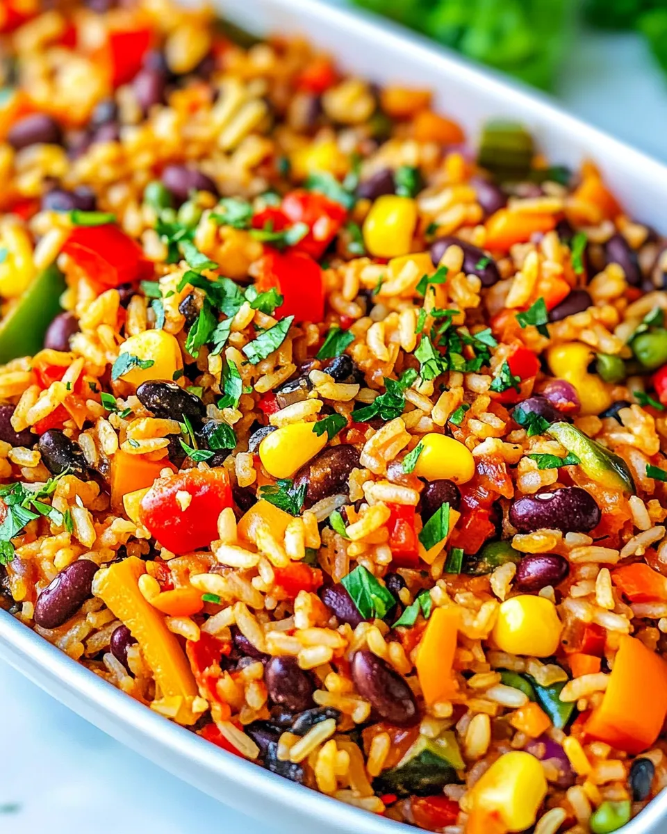 Easy Very Veggie Rice and Beans recipe photo