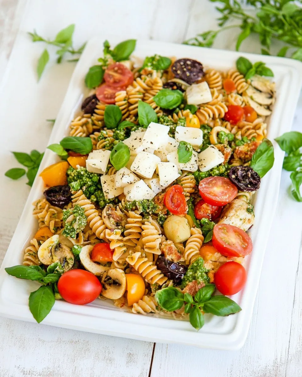Easy Warm Antipasto Platter Pasta food shot