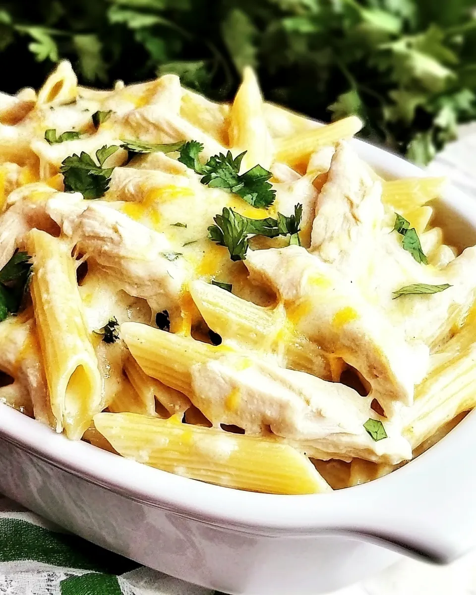 Homemade White Chicken Enchilada Pasta recipe photo