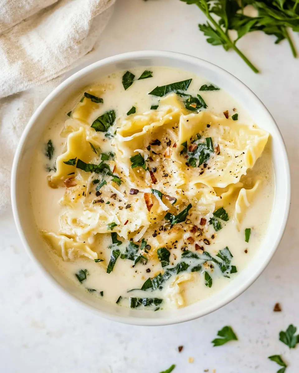 Homemade White Chicken Lasagna Soup photo