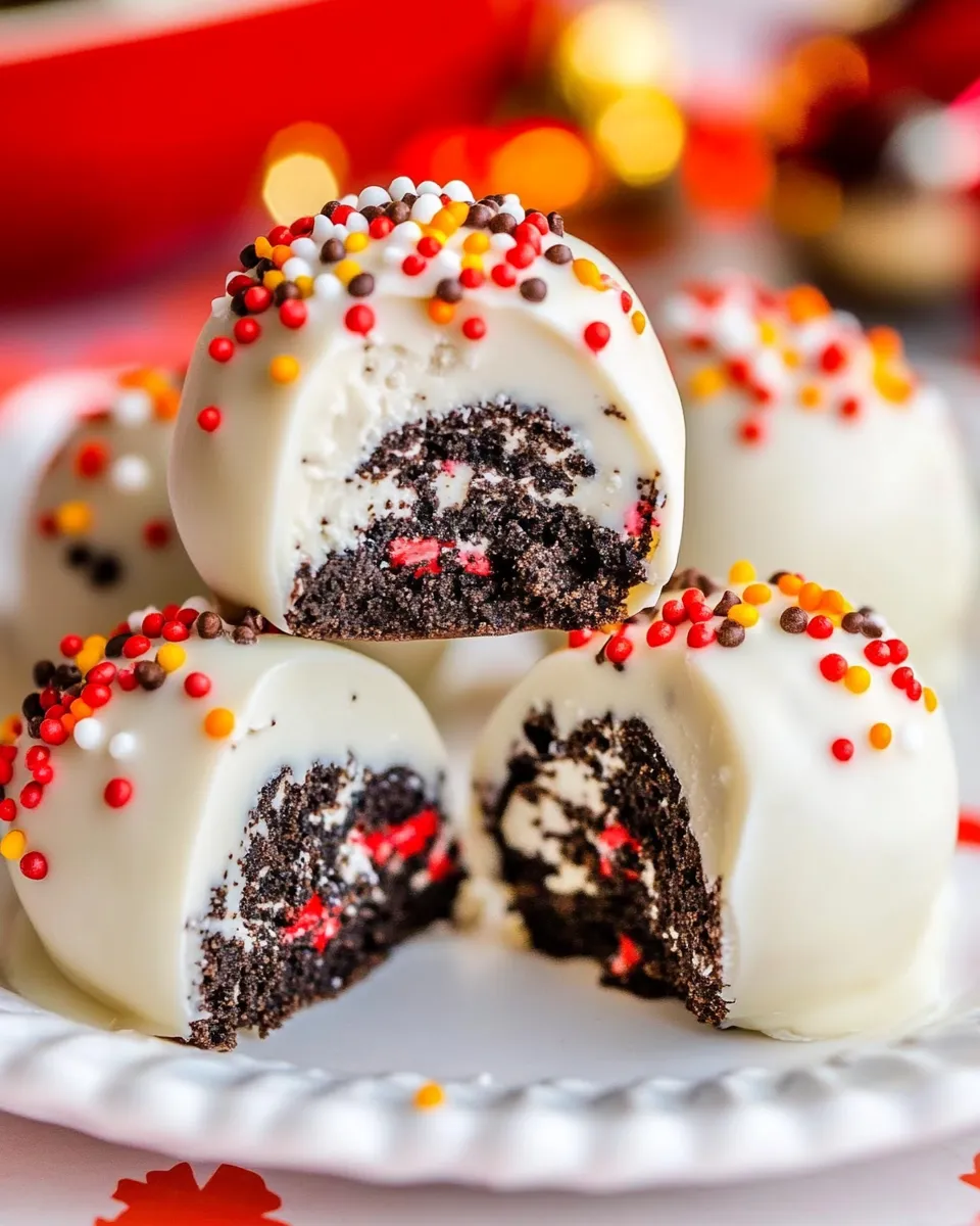 Delicious White Chocolate-Dipped Oreo Cookie Balls image