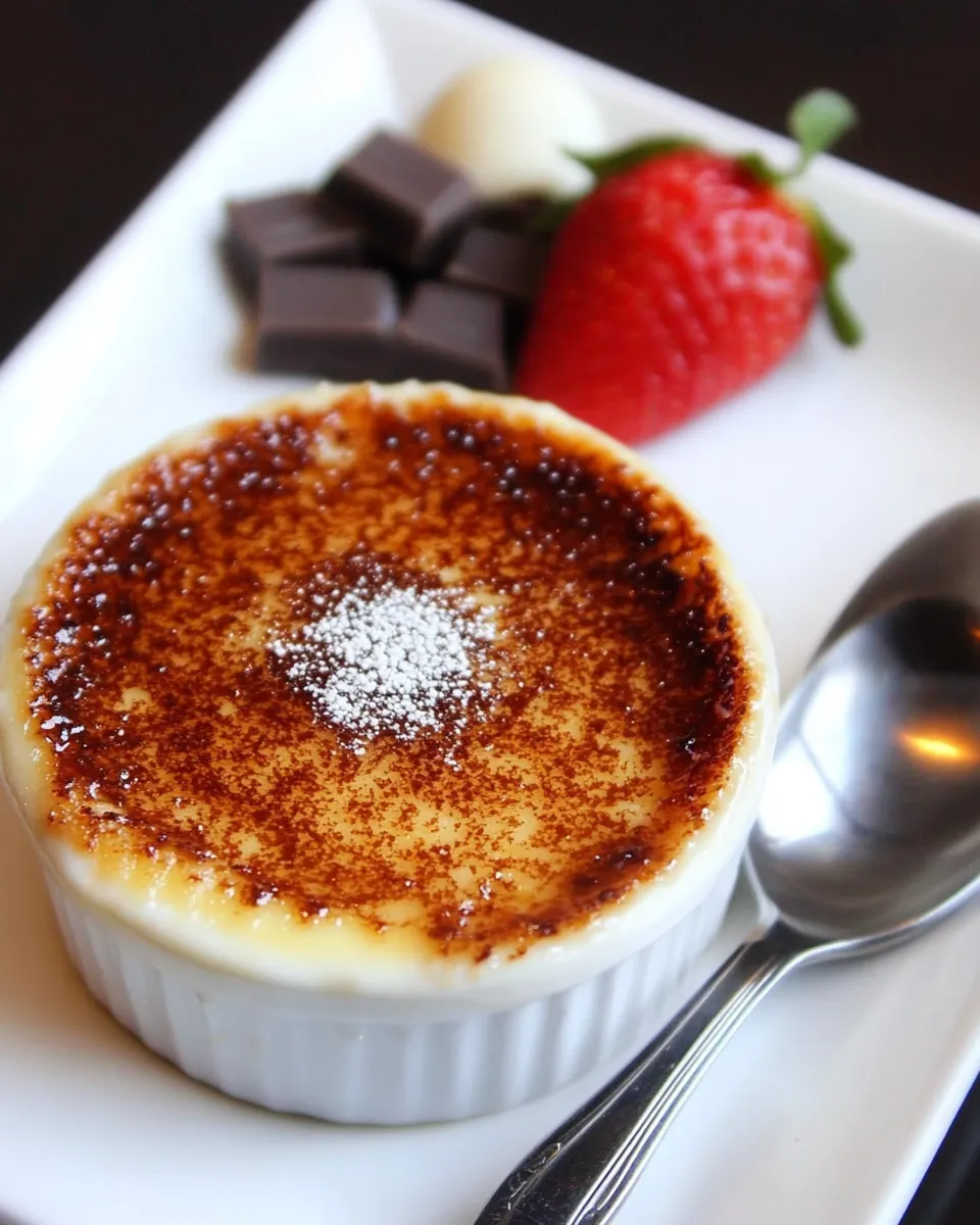 Classic White Chocolate Crme Brulee image
