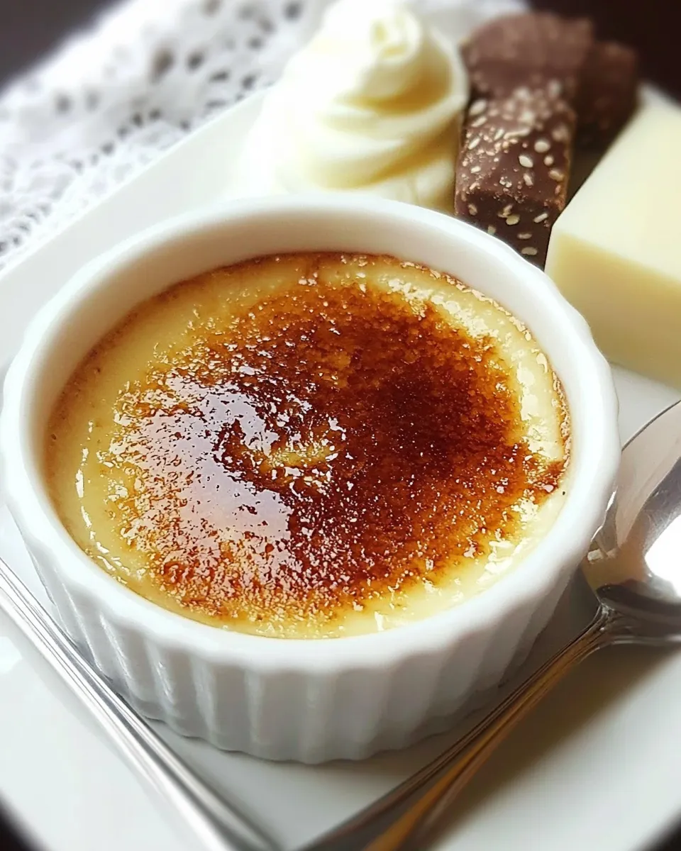 Easy White Chocolate Crme Brulee recipe photo