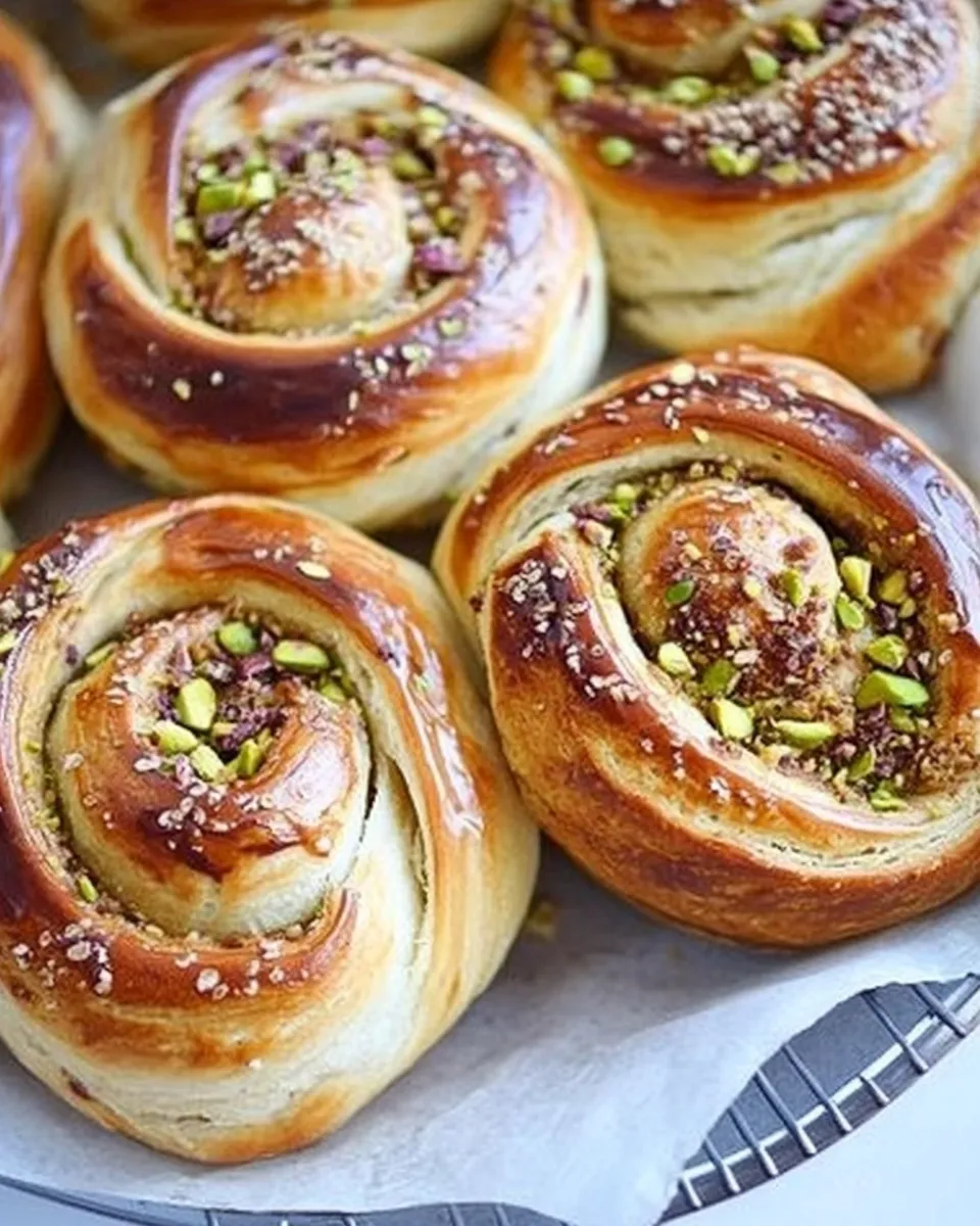 Classic White Chocolate & Pistachio Babka Rolls image