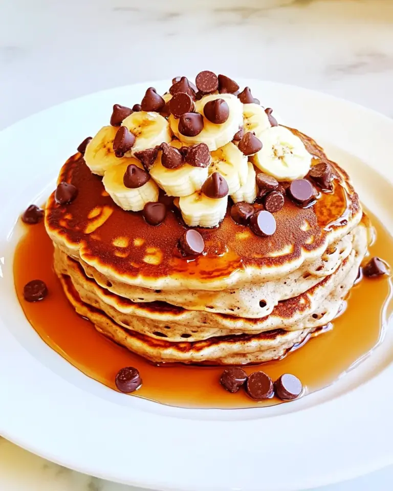 Homemade Whole Wheat Choc Chip Banana Bread Pancakes photo