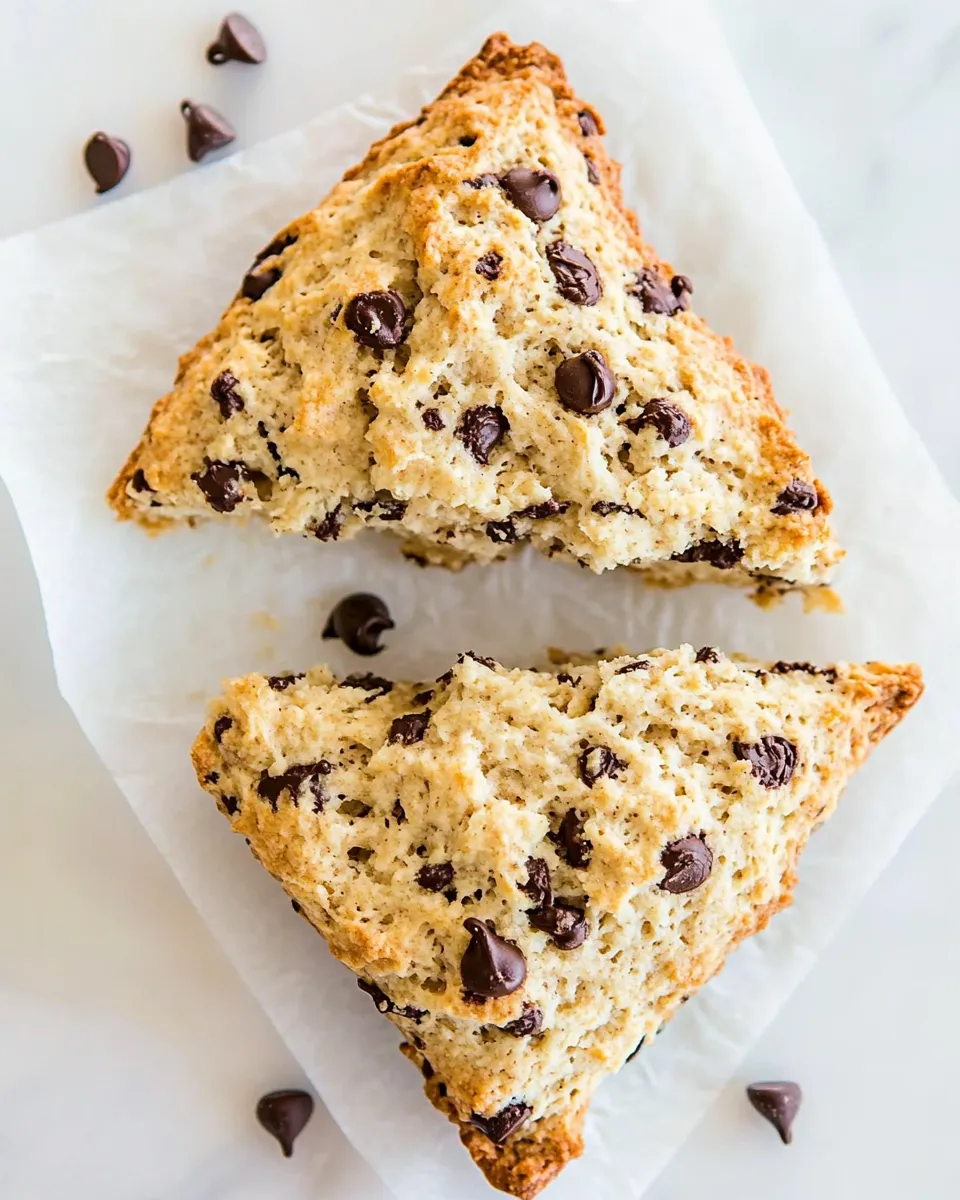 Easy Whole Wheat Chocolate Chip Scones recipe photo