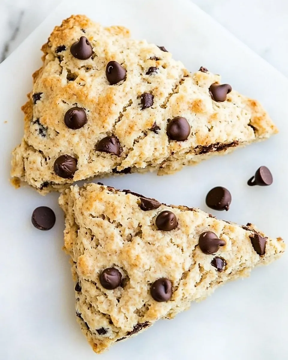 Delicious Whole Wheat Chocolate Chip Scones shot