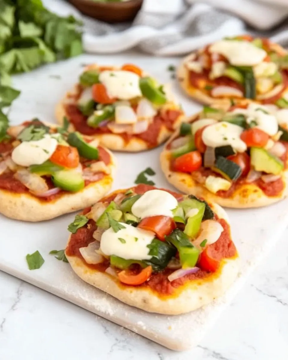 Delicious Whole Wheat Hidden Veggie Packed Mini Pizzas image