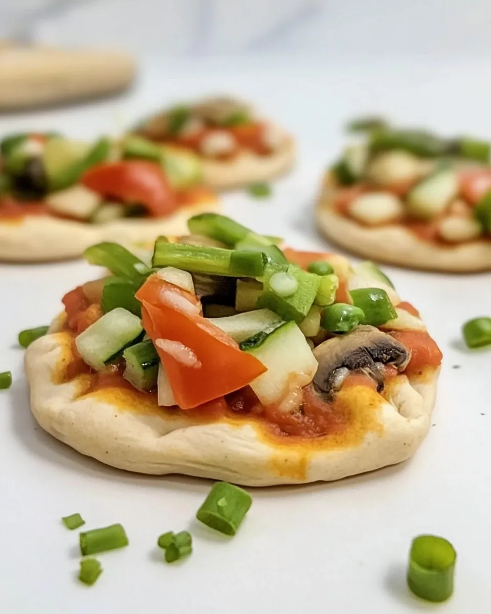 Healthy Whole Wheat Hidden Veggie Packed Mini Pizzas shot