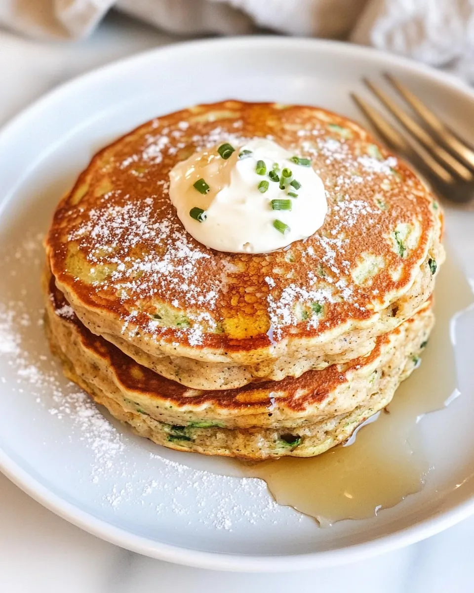 Delicious Whole Wheat Zucchini Pancakes dish photo