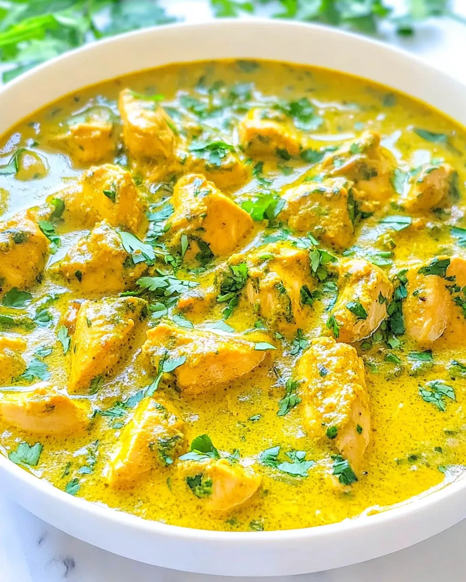 Homemade Yellow Chicken Coconut Curry (Chicken Korma) photo