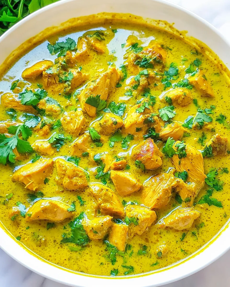 Delicious Yellow Chicken Coconut Curry (Chicken Korma) image